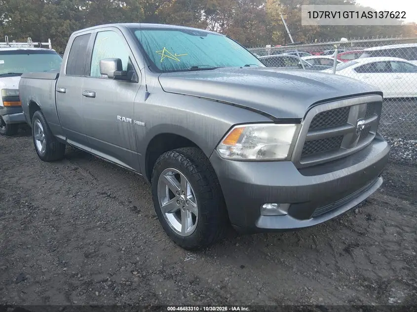 DODGE RAM 2010, VIN 1D7RV1GT1AS137622