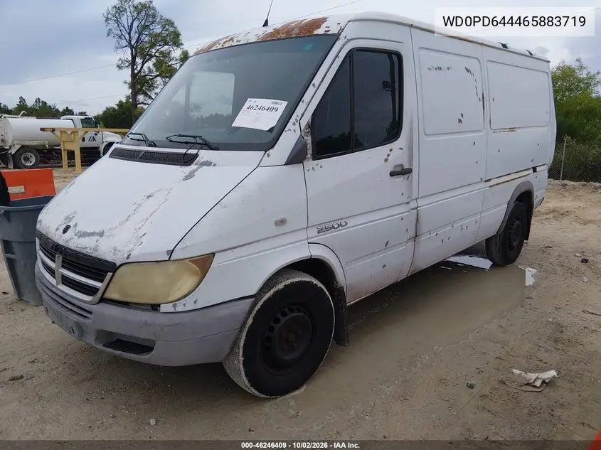 2006 DODGE SPRINTER VIN WD0PD644465883719 — фото 2