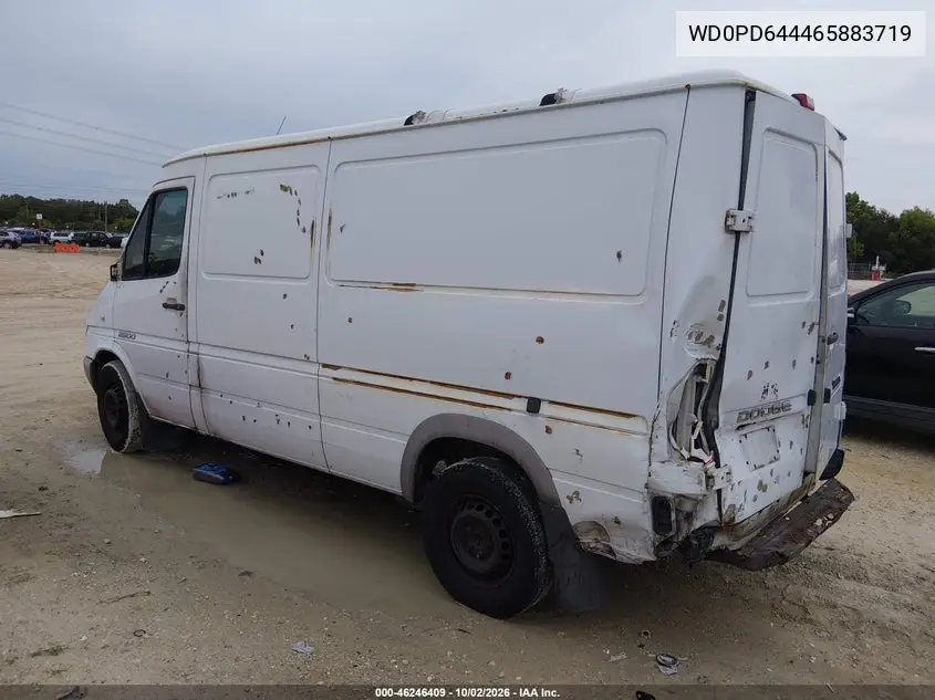 2006 DODGE SPRINTER VIN WD0PD644465883719 — фото 3
