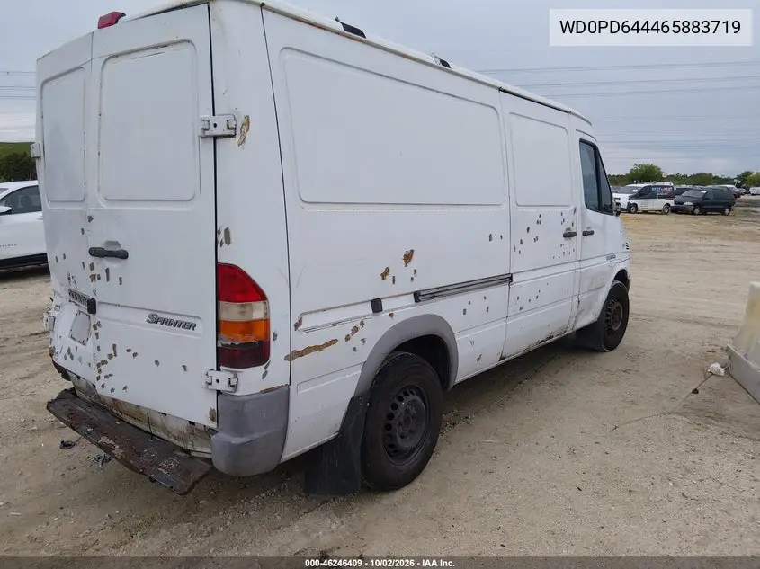 2006 DODGE SPRINTER VIN WD0PD644465883719 — фото 4