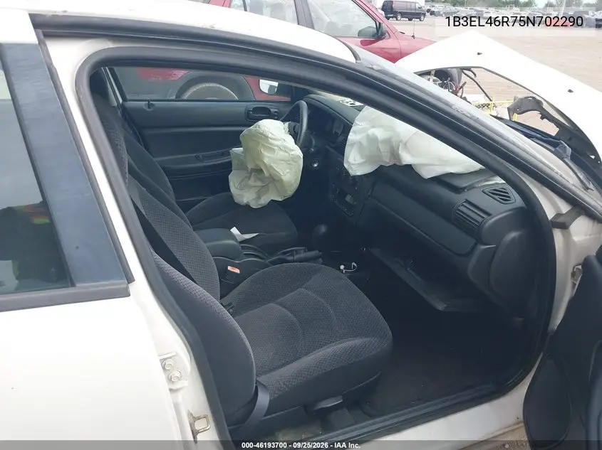 2005 DODGE STRATUS VIN 1B3EL46R75N702290 — фото 5