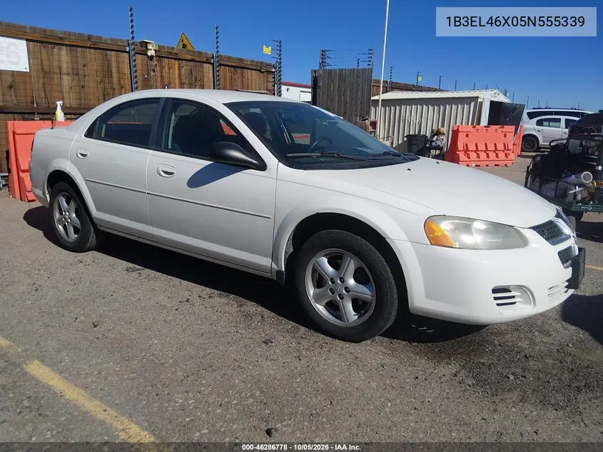 DODGE STRATUS 2005, VIN 1B3EL46X05N555339