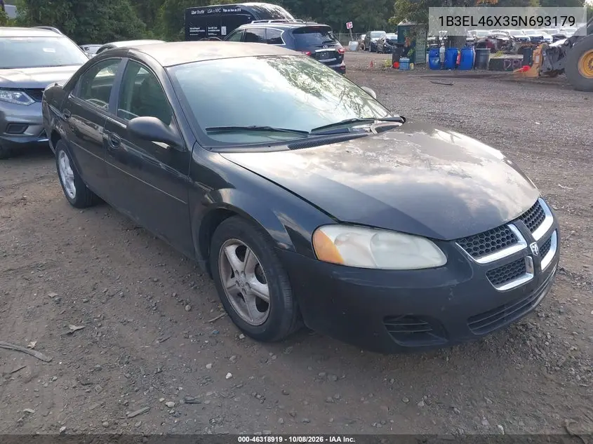 DODGE STRATUS 2005, VIN 1B3EL46X35N693179