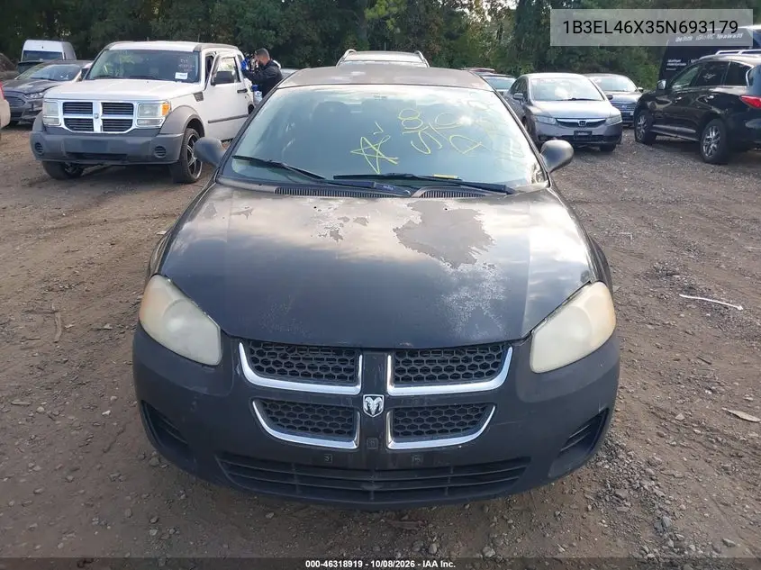 2005 DODGE STRATUS VIN 1B3EL46X35N693179 — фото 6
