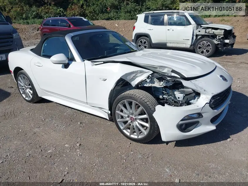 FIAT 124 SPIDER 2017, VIN JC1NFAEK1H0105188