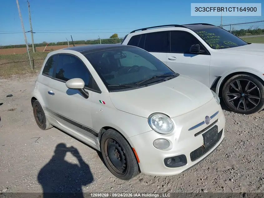 FIAT 500 2012, VIN 3C3CFFBR1CT164900