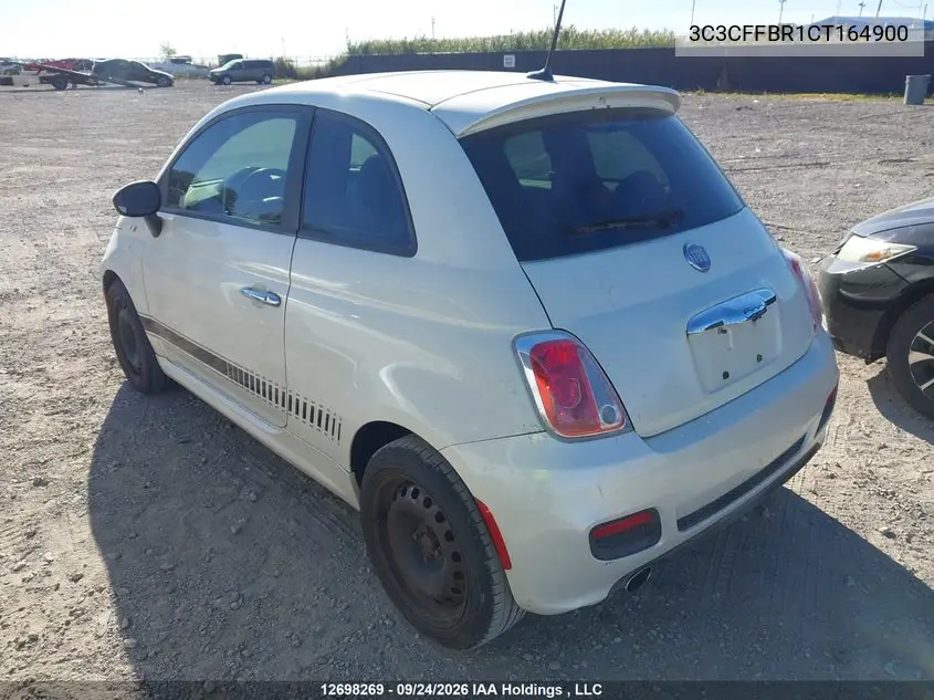 2012 FIAT 500 VIN 3C3CFFBR1CT164900 — фото 3