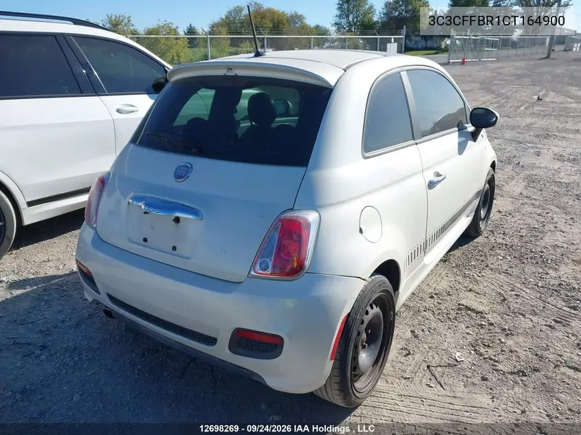2012 FIAT 500 VIN 3C3CFFBR1CT164900 — фото 4