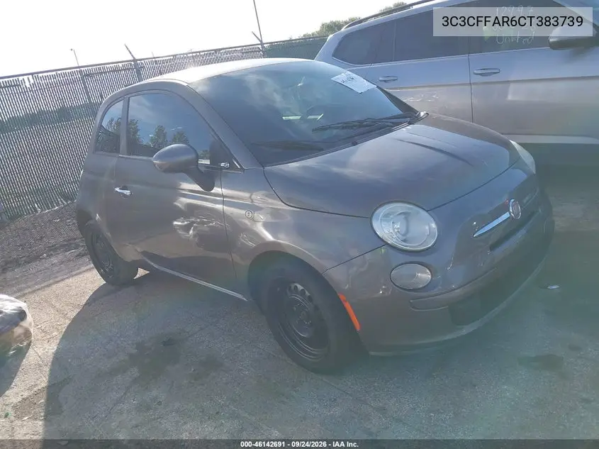 FIAT 500 2012, VIN 3C3CFFAR6CT383739