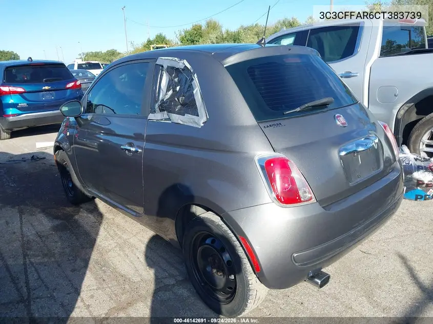 2012 FIAT 500 VIN 3C3CFFAR6CT383739 — фото 3
