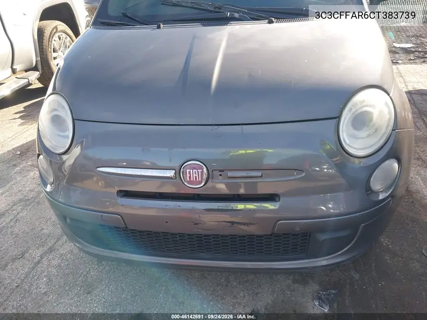 2012 FIAT 500 VIN 3C3CFFAR6CT383739 — фото 6