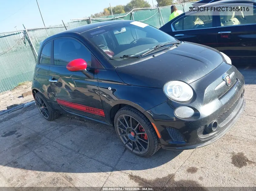 FIAT 500 2012, VIN 3C3CFFFH2CT365416