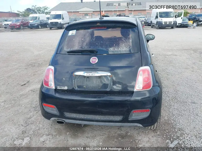 2013 FIAT 500 VIN 3C3CFFBR8DT697490 — фото 15