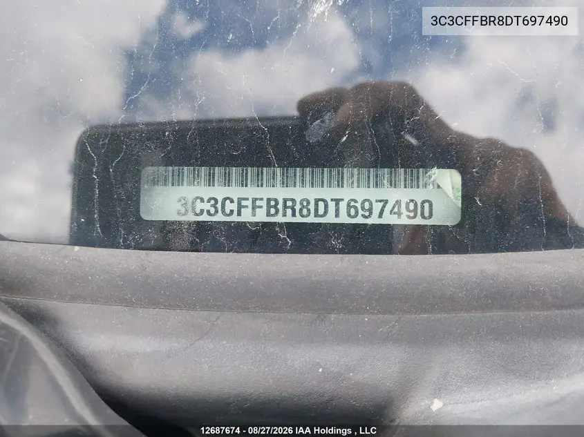 2013 FIAT 500 VIN 3C3CFFBR8DT697490 — фото 18