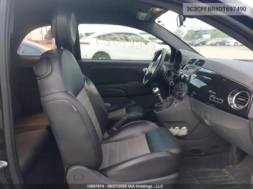 2013 FIAT 500 VIN 3C3CFFBR8DT697490 — фото 5