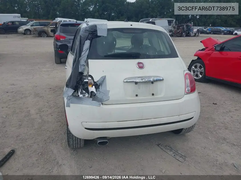 2013 FIAT 500 VIN 3C3CFFAR6DT738975 — фото 15