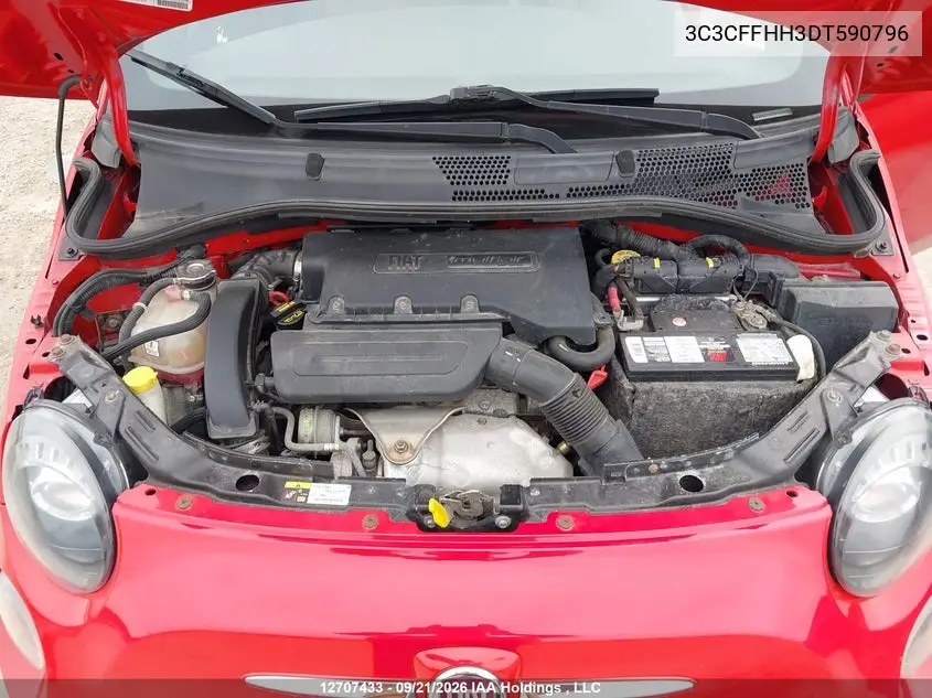 2013 FIAT 500 VIN 3C3CFFHH3DT590796 — фото 10