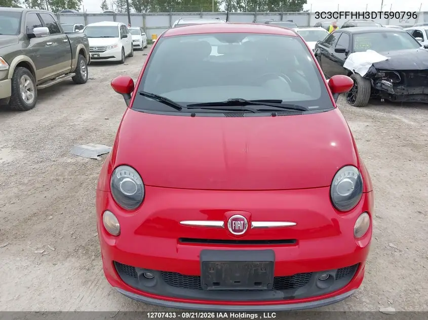 2013 FIAT 500 VIN 3C3CFFHH3DT590796 — фото 12