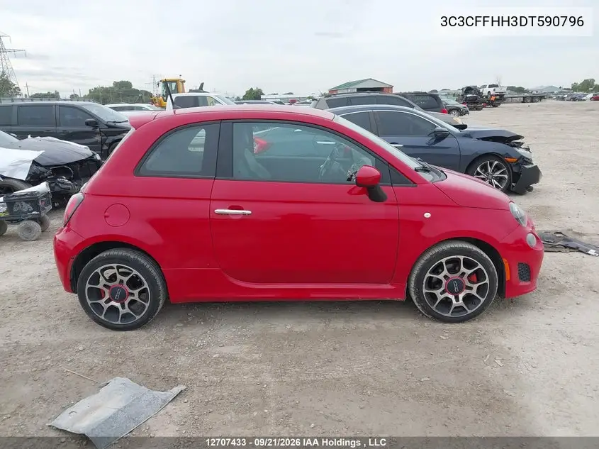 2013 FIAT 500 VIN 3C3CFFHH3DT590796 — фото 13