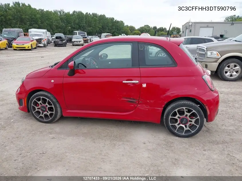2013 FIAT 500 VIN 3C3CFFHH3DT590796 — фото 14