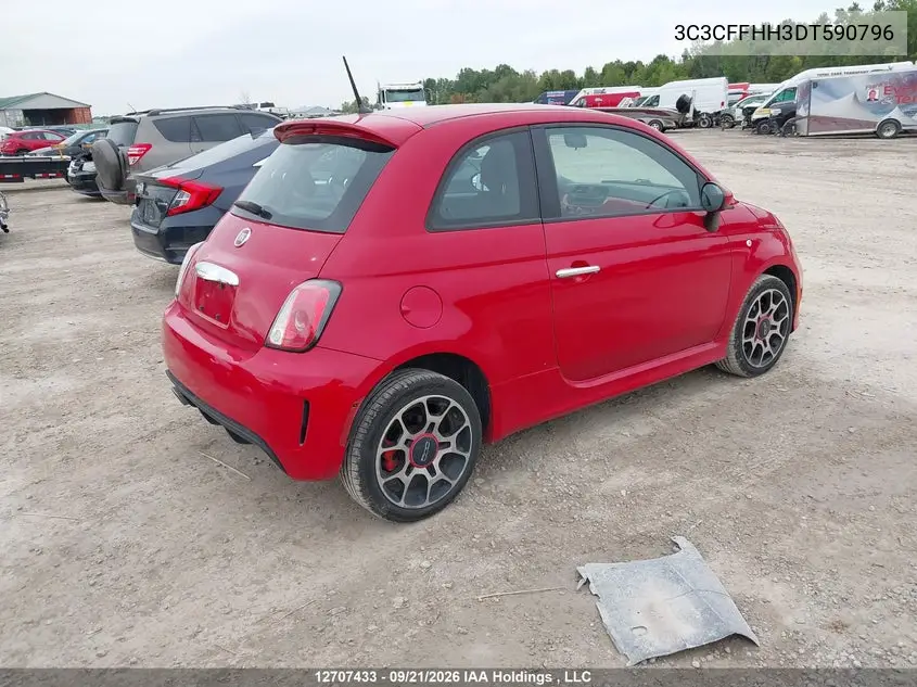 2013 FIAT 500 VIN 3C3CFFHH3DT590796 — фото 4
