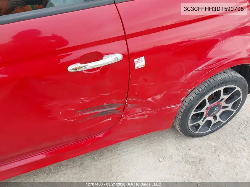 2013 FIAT 500 VIN 3C3CFFHH3DT590796 — фото 6