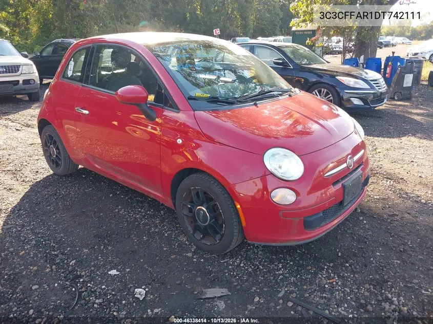 FIAT 500 2013, VIN 3C3CFFAR1DT742111