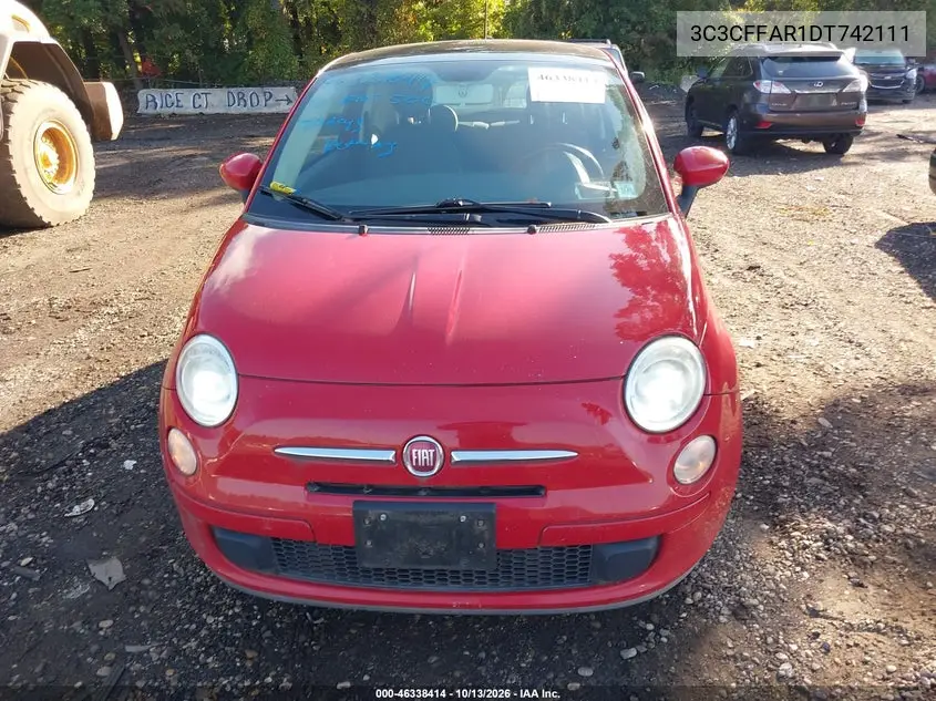 2013 FIAT 500 VIN 3C3CFFAR1DT742111 — фото 6