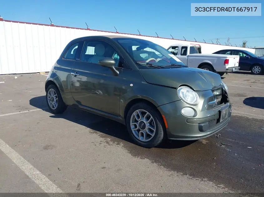 FIAT 500 2013, VIN 3C3CFFDR4DT667917