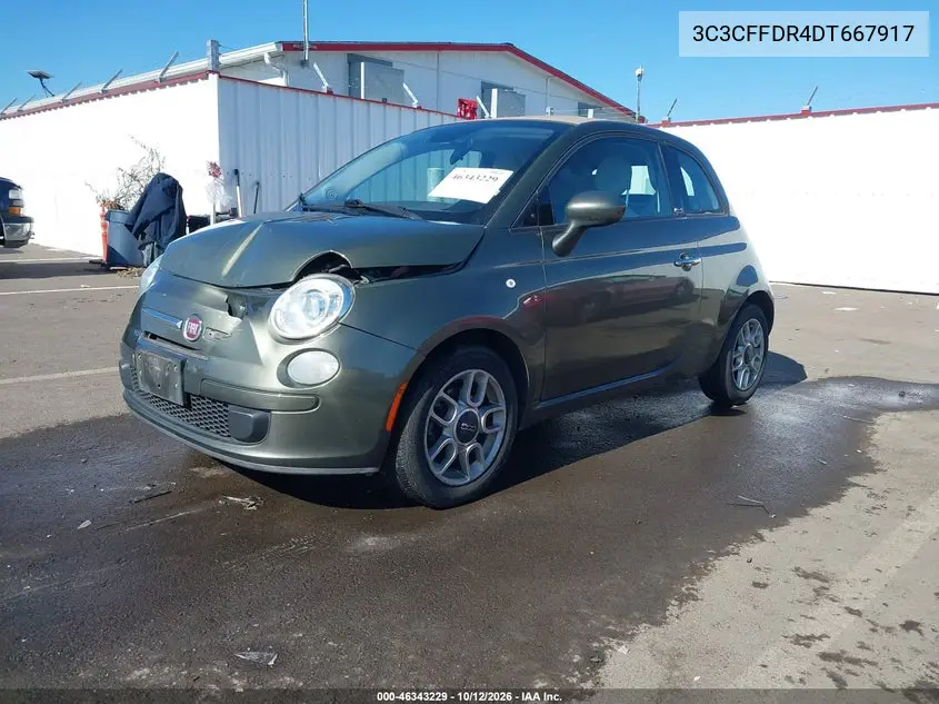 2013 FIAT 500 VIN 3C3CFFDR4DT667917 — фото 2