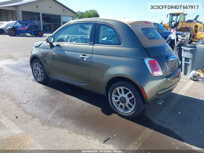 2013 FIAT 500 VIN 3C3CFFDR4DT667917 — фото 3