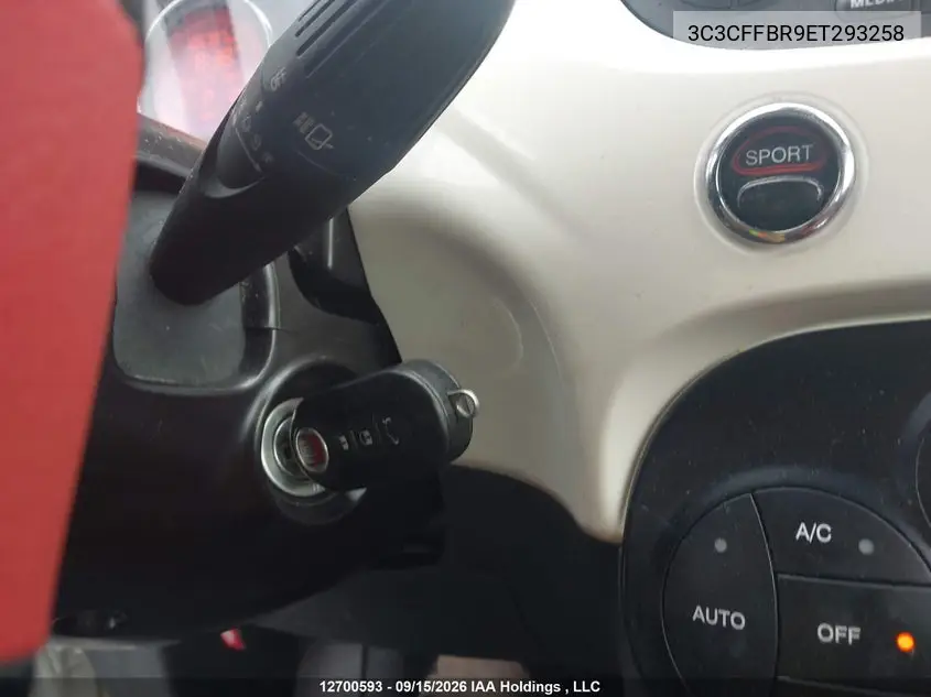 2014 FIAT 500 VIN 3C3CFFBR9ET293258 — фото 10