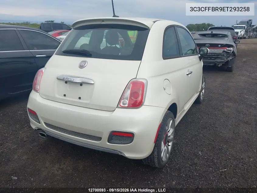 2014 FIAT 500 VIN 3C3CFFBR9ET293258 — фото 4