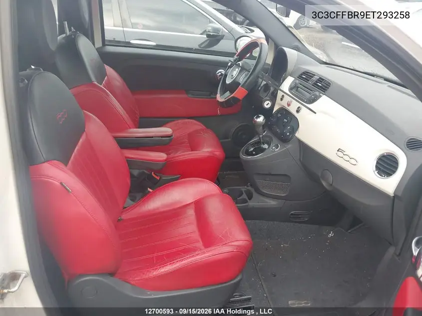 2014 FIAT 500 VIN 3C3CFFBR9ET293258 — фото 5