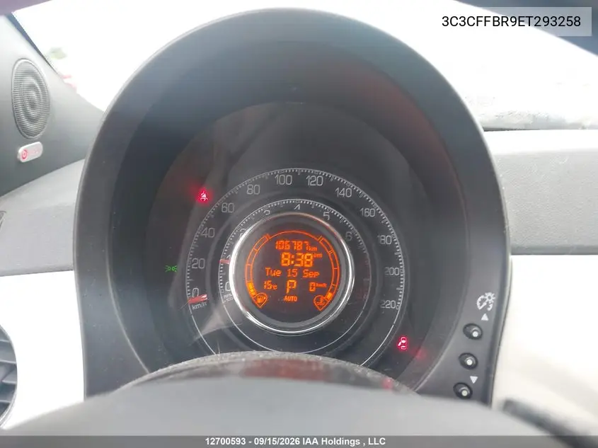 2014 FIAT 500 VIN 3C3CFFBR9ET293258 — фото 7