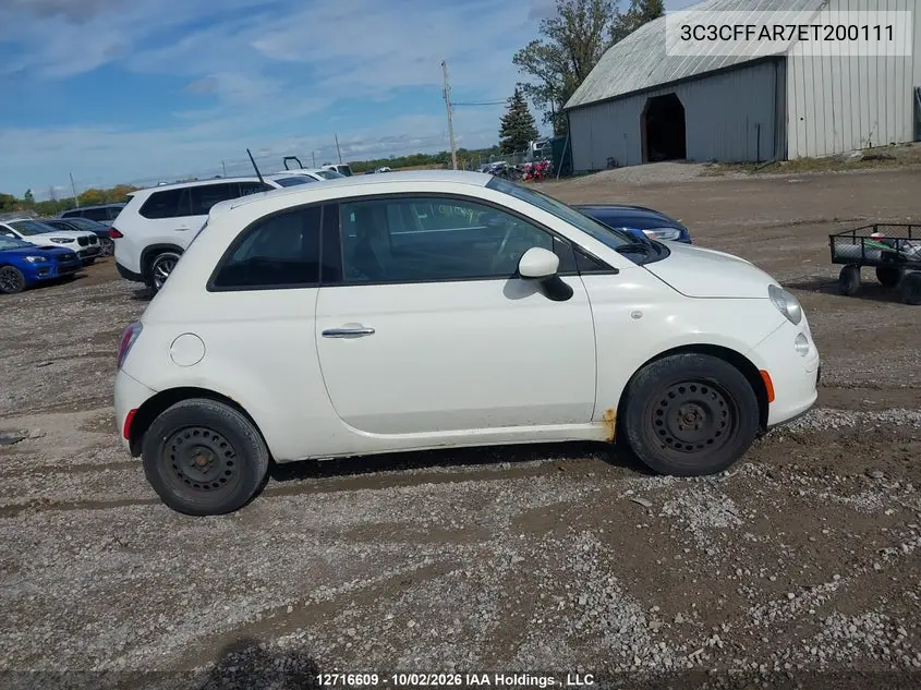 2014 FIAT 500 VIN 3C3CFFAR7ET200111 — фото 13