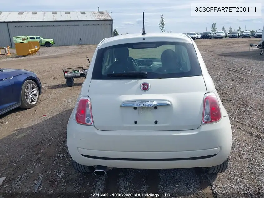2014 FIAT 500 VIN 3C3CFFAR7ET200111 — фото 16