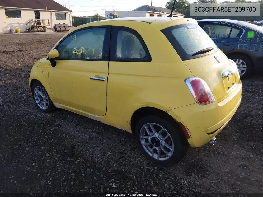 2014 FIAT 500 VIN 3C3CFFAR5ET209700 — фото 3