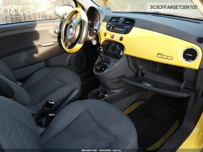 2014 FIAT 500 VIN 3C3CFFAR5ET209700 — фото 5