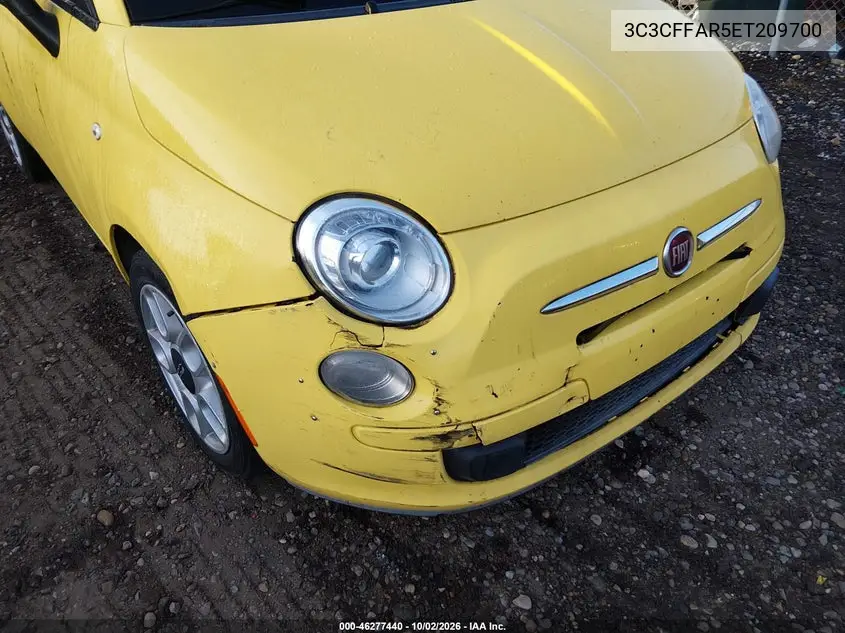 2014 FIAT 500 VIN 3C3CFFAR5ET209700 — фото 6