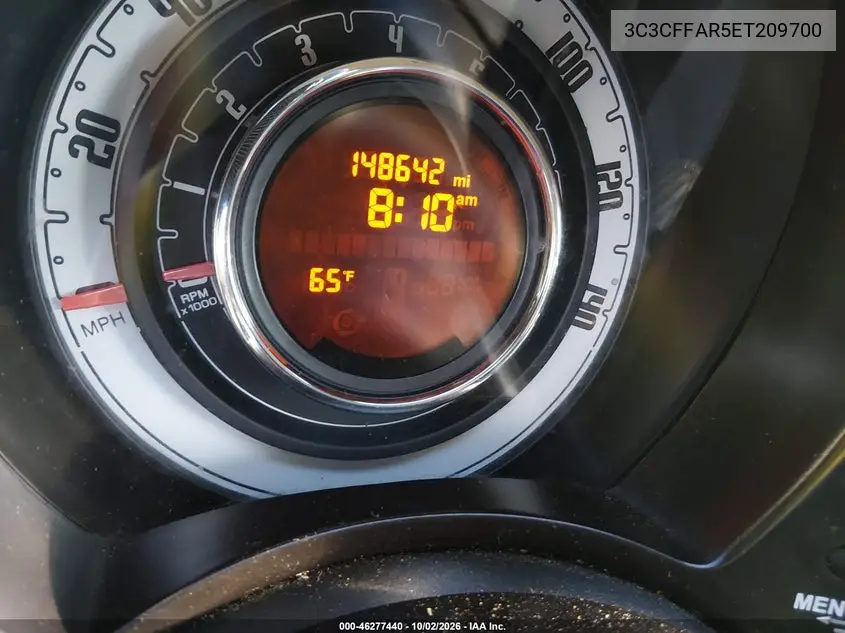 2014 FIAT 500 VIN 3C3CFFAR5ET209700 — фото 7