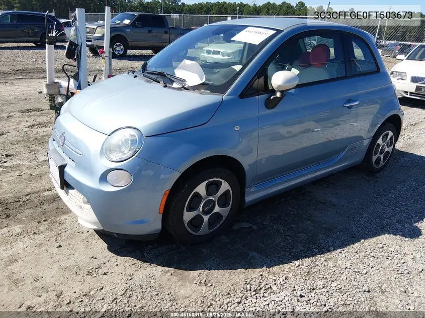 2015 FIAT 500 VIN 3C3CFFGE0FT503673 — фото 2