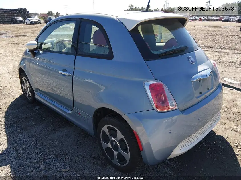 2015 FIAT 500 VIN 3C3CFFGE0FT503673 — фото 3