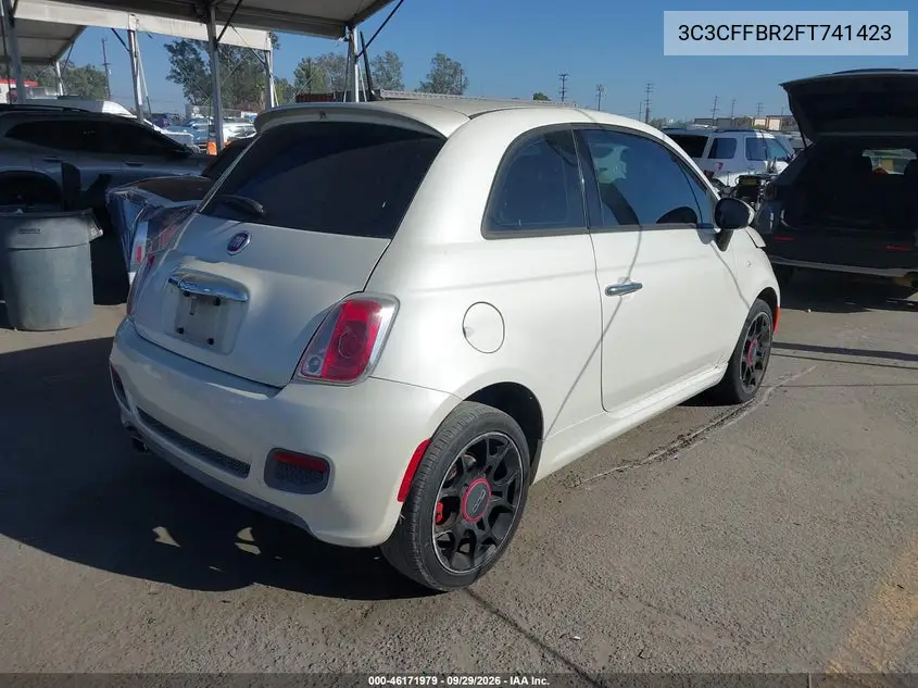 2015 FIAT 500 VIN 3C3CFFBR2FT741423 — фото 4