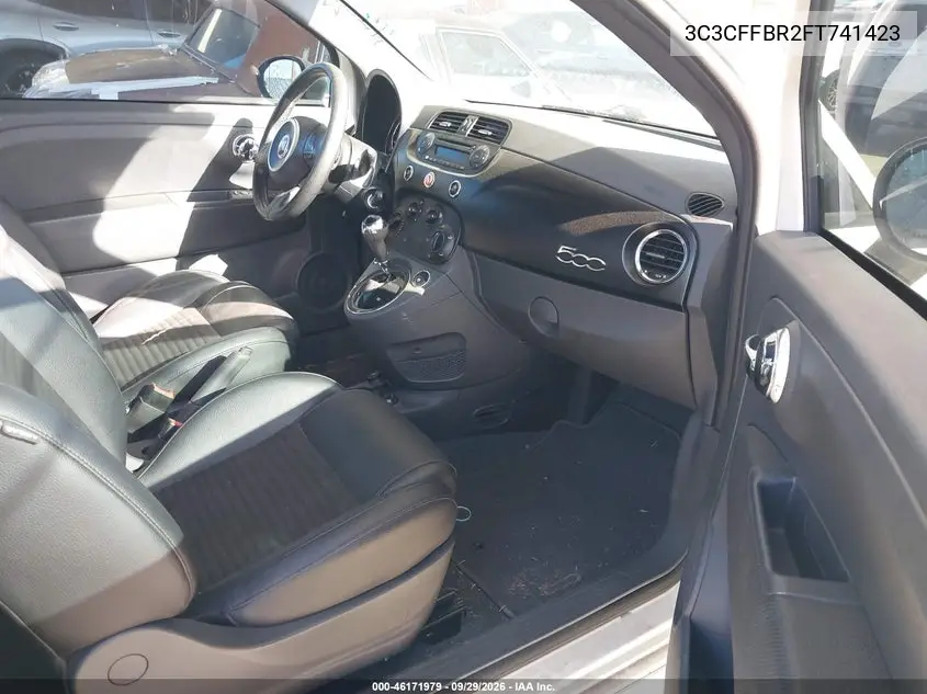 2015 FIAT 500 VIN 3C3CFFBR2FT741423 — фото 5