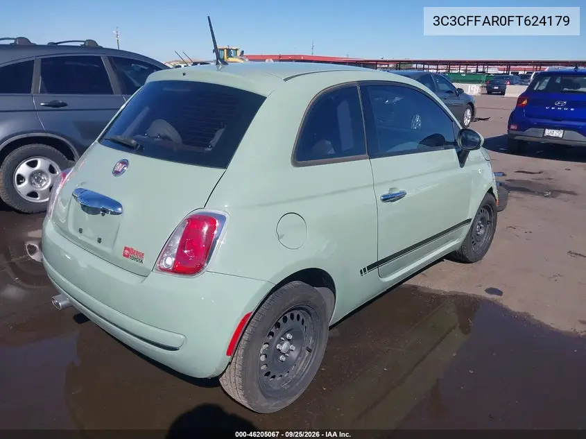 2015 FIAT 500 VIN 3C3CFFAR0FT624179 — фото 4
