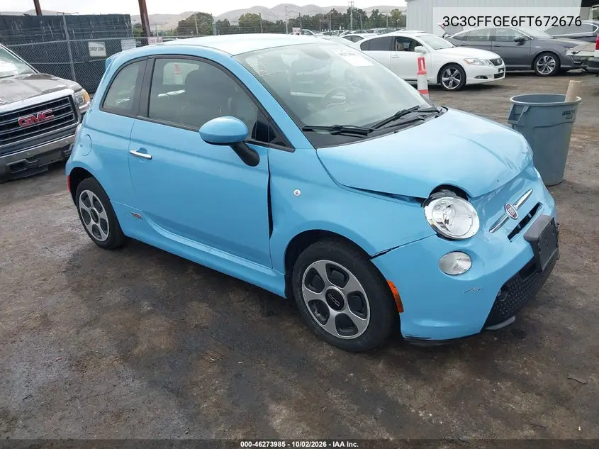 FIAT 500 2015, VIN 3C3CFFGE6FT672676