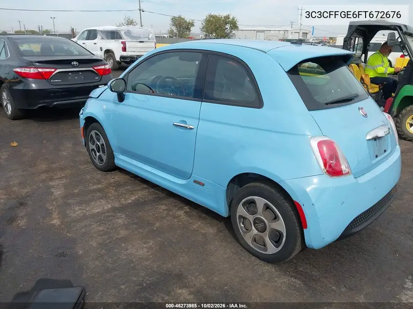 2015 FIAT 500 VIN 3C3CFFGE6FT672676 — фото 3