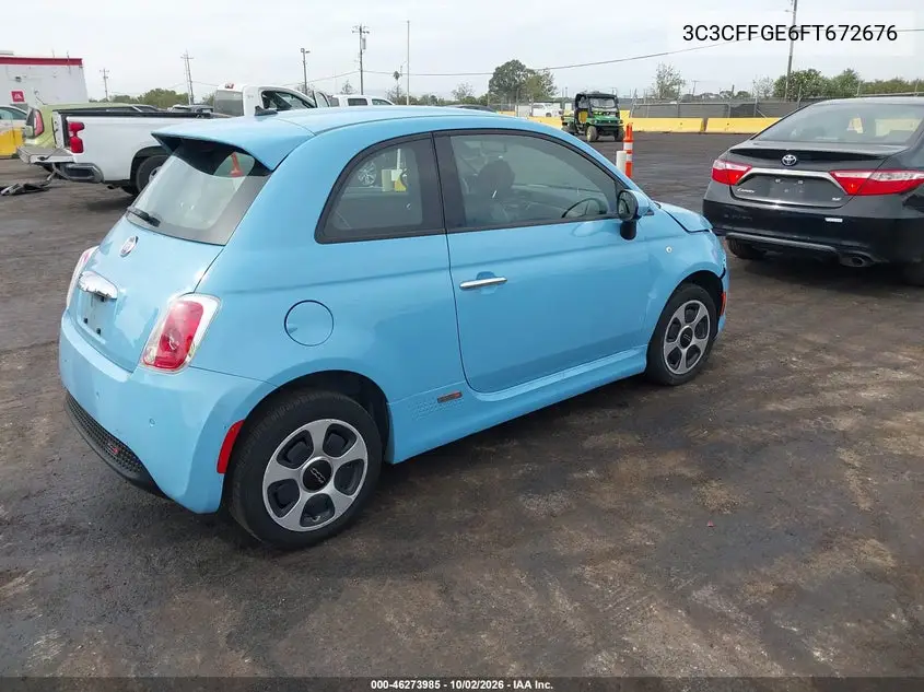 2015 FIAT 500 VIN 3C3CFFGE6FT672676 — фото 4