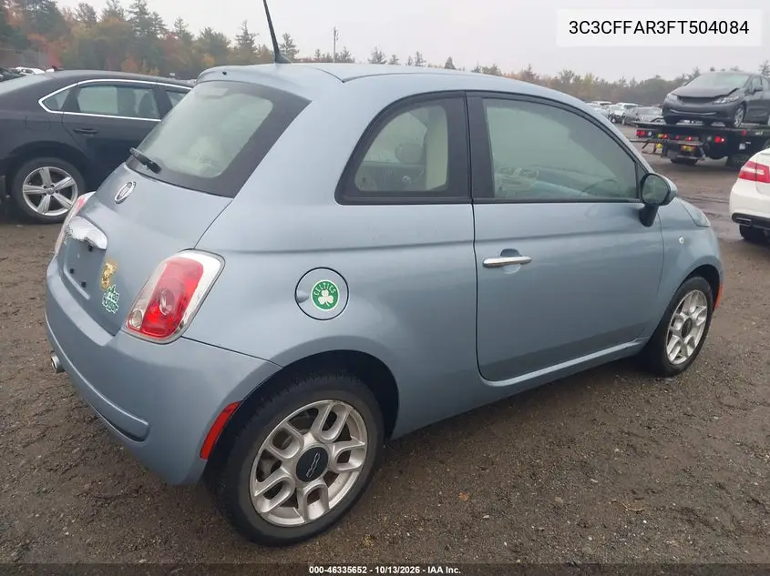 2015 FIAT 500 VIN 3C3CFFAR3FT504084 — фото 4